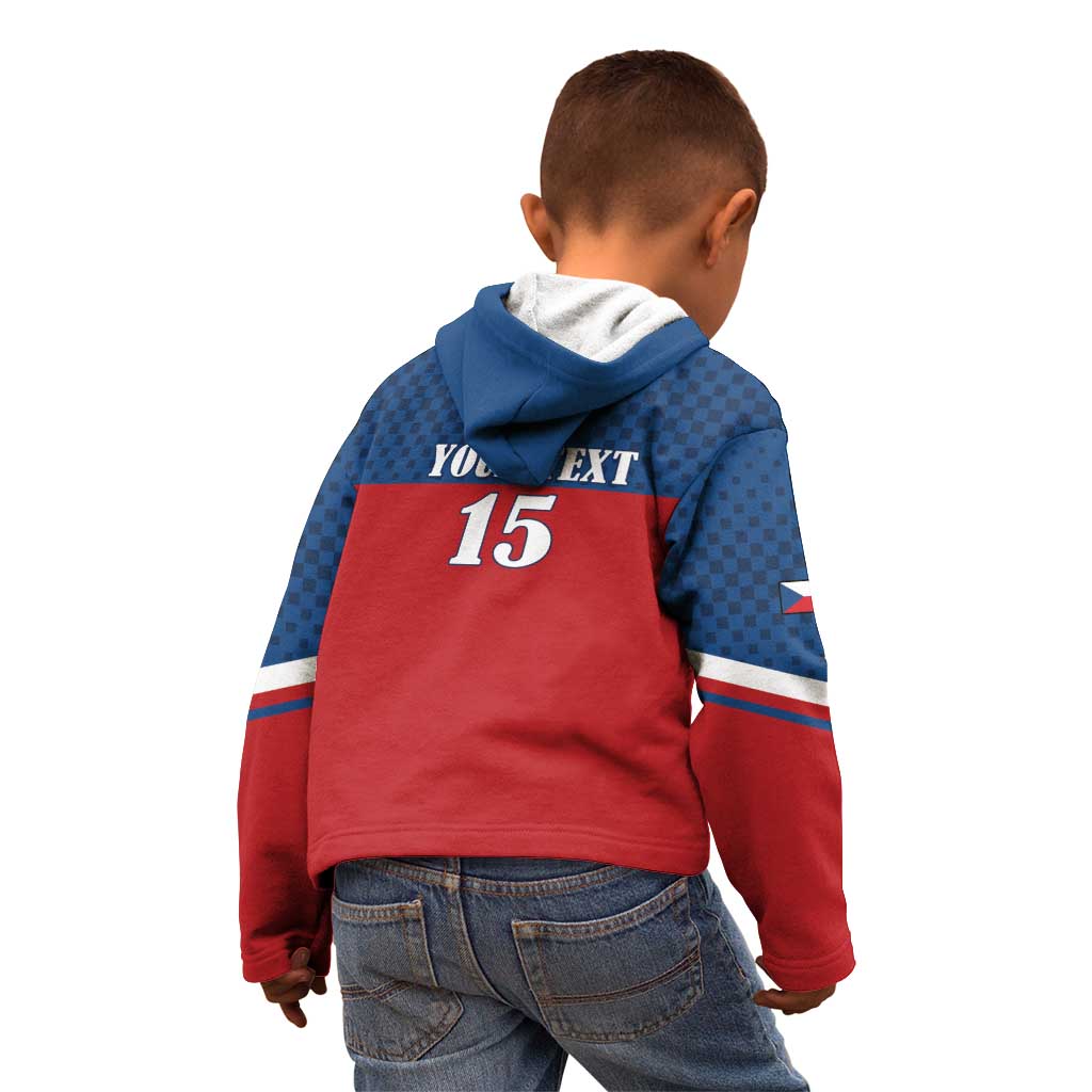 Custom Czech Ice Hockey 2026 Kid Hoodie Never Backs Down