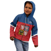 Custom Czech Ice Hockey 2026 Kid Hoodie Never Backs Down