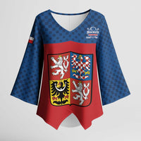 Custom Czech Ice Hockey 2026 Kimono Sleeve Blouse Never Backs Down