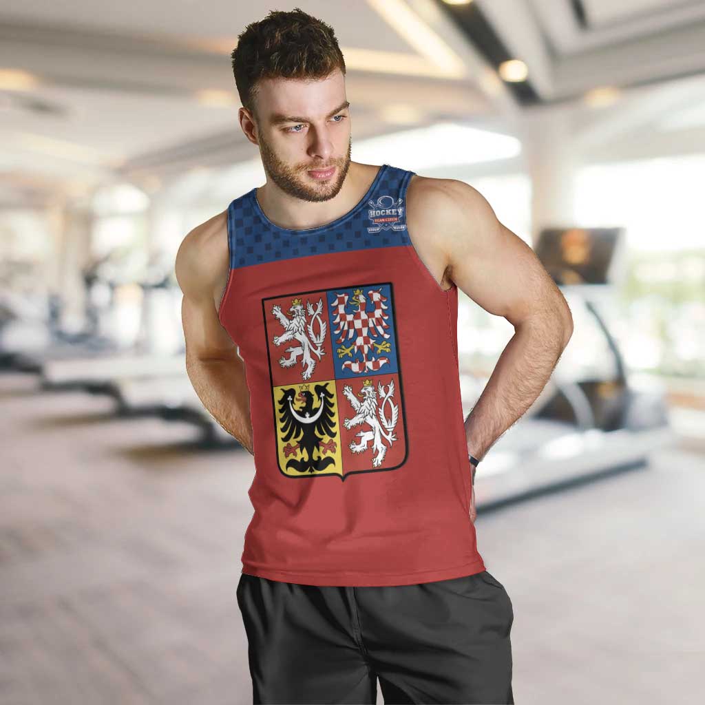 Custom Czech Ice Hockey 2026 Men Tank Top Never Backs Down