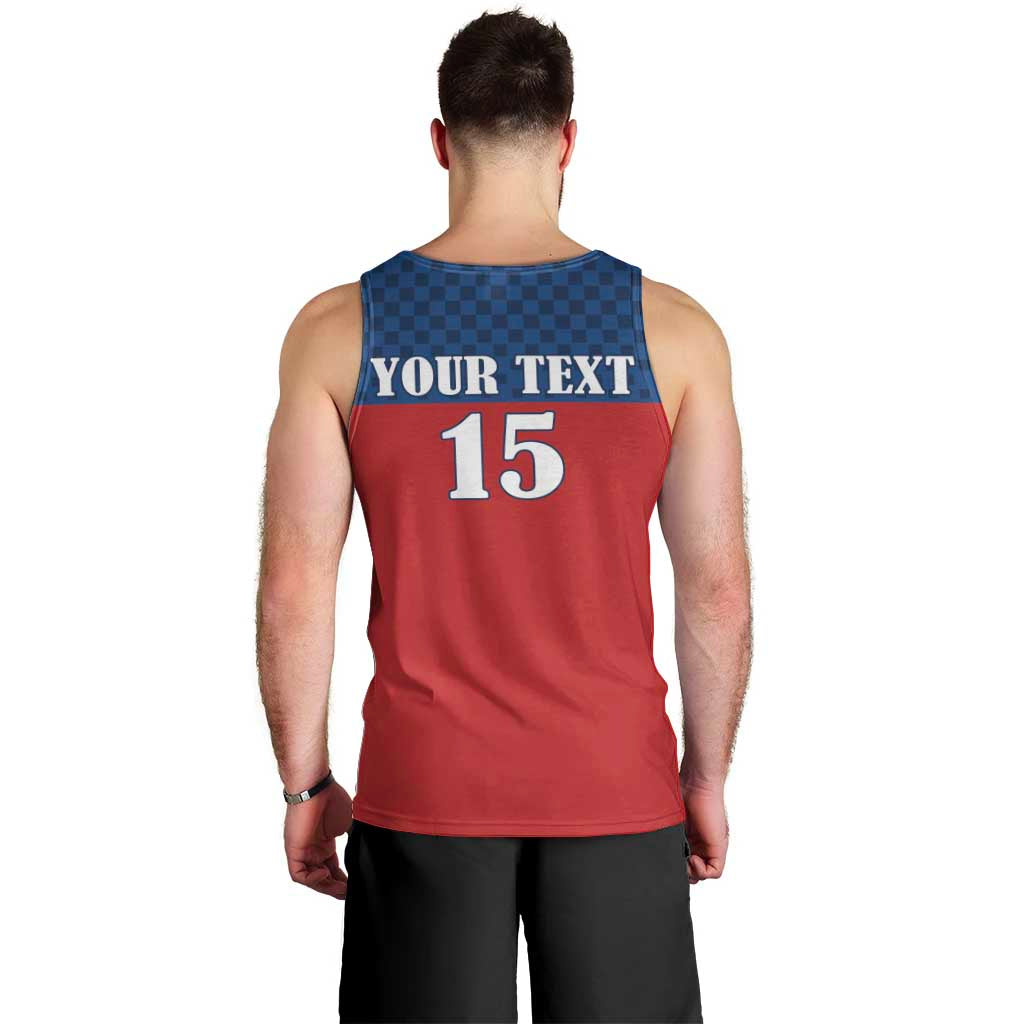 Custom Czech Ice Hockey 2026 Men Tank Top Never Backs Down