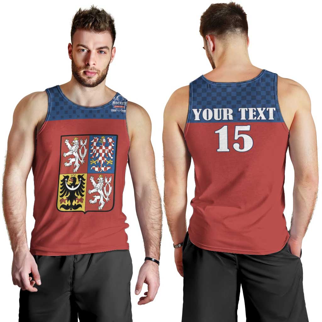 Custom Czech Ice Hockey 2026 Men Tank Top Never Backs Down