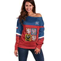 Custom Czech Ice Hockey 2026 Off Shoulder Sweater Never Backs Down