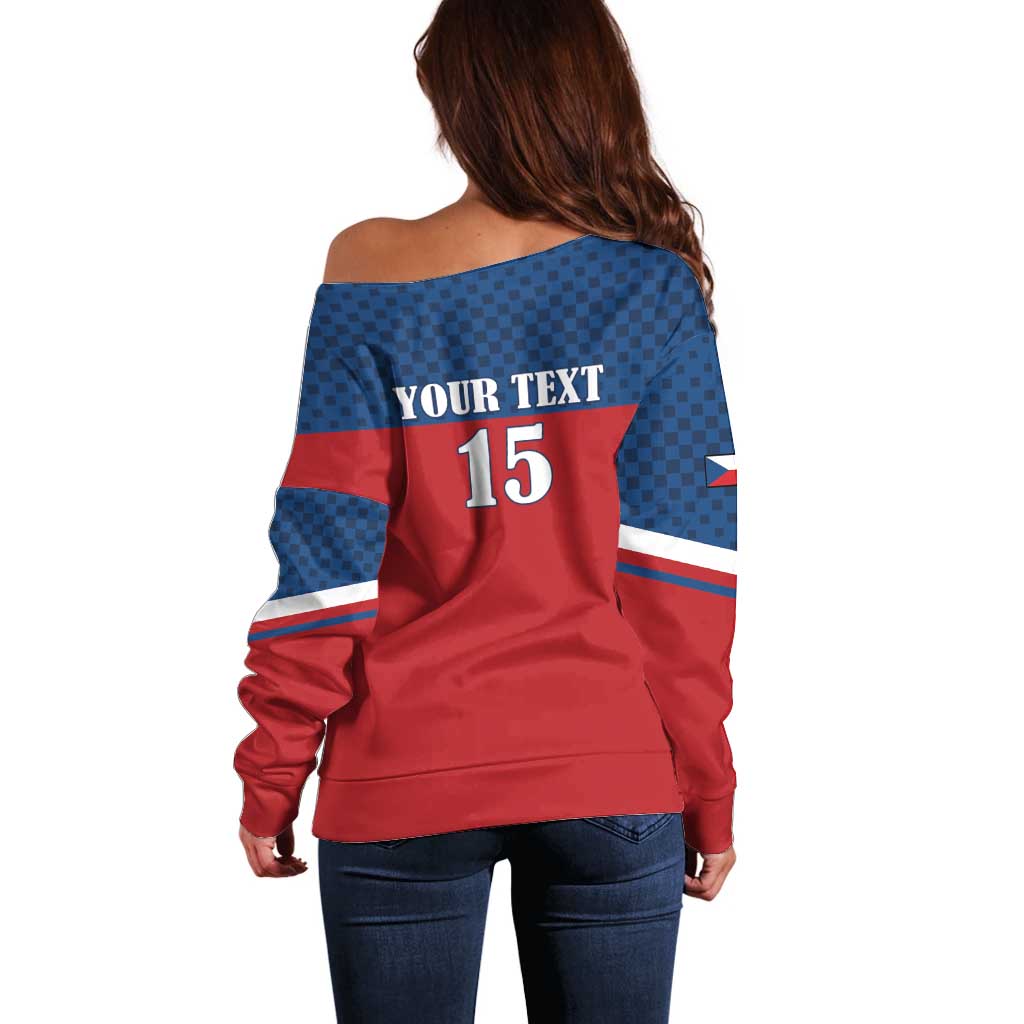 Custom Czech Ice Hockey 2026 Off Shoulder Sweater Never Backs Down