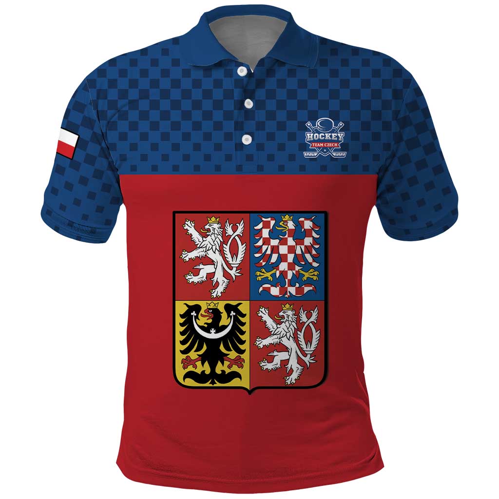 Custom Czech Ice Hockey 2026 Polo Shirt Never Backs Down