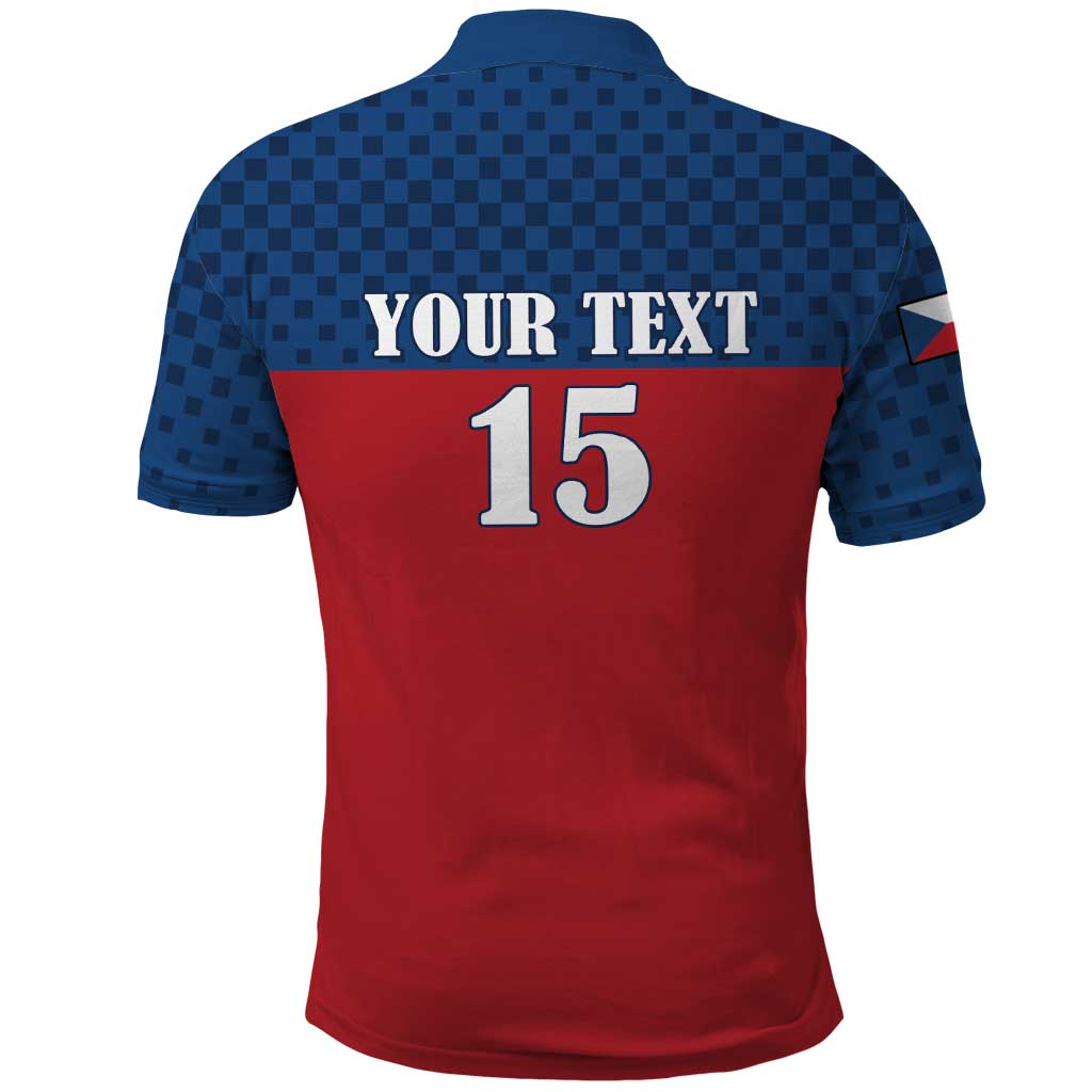Custom Czech Ice Hockey 2026 Polo Shirt Never Backs Down