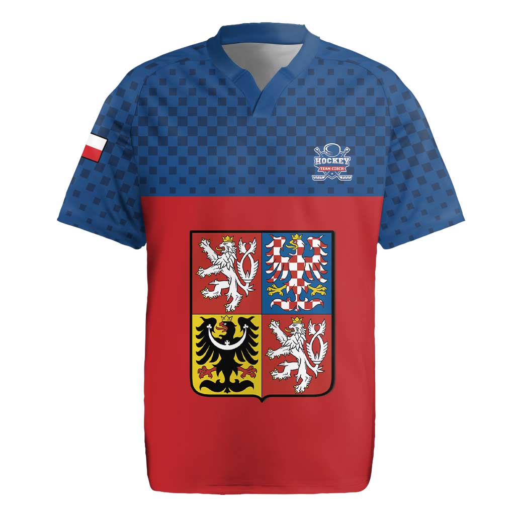 Custom Czech Ice Hockey 2026 Rugby Jersey Never Backs Down