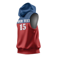 Custom Czech Ice Hockey 2026 Sleeveless Hoodie Never Backs Down