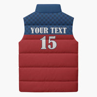 Custom Czech Ice Hockey 2026 Sleeveless Puffer Jacket Never Backs Down