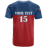 Custom Czech Ice Hockey 2026 T Shirt Never Backs Down