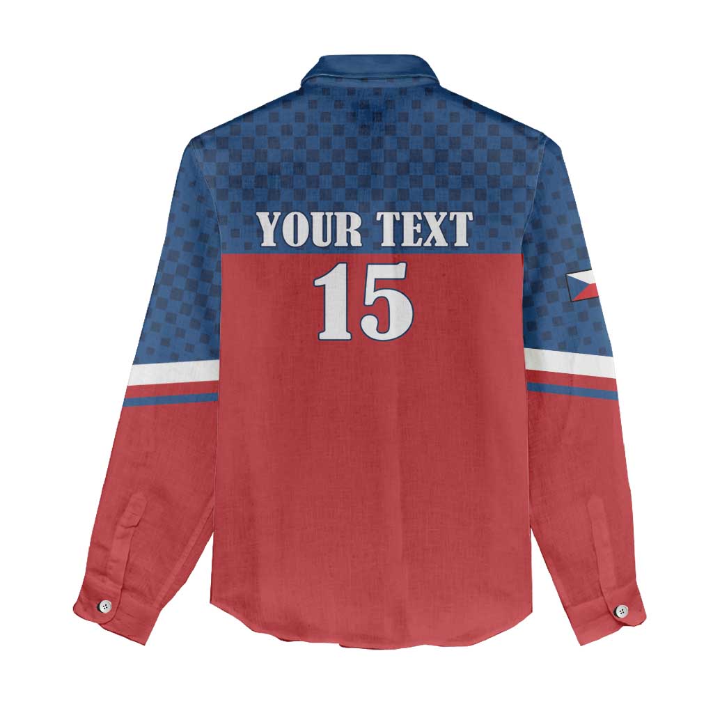 Custom Czech Ice Hockey 2026 Women Casual Shirt Never Backs Down