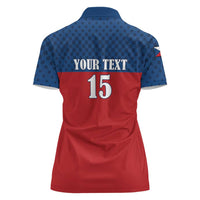 Custom Czech Ice Hockey 2026 Women Polo Shirt Never Backs Down