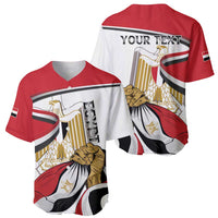 Personalized Egypt Revolution Day Baseball Jersey Coat Of Arms With Flag