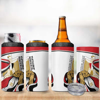 Personalized Egypt Revolution Day 4 in 1 Can Cooler Tumbler Coat Of Arms With Flag