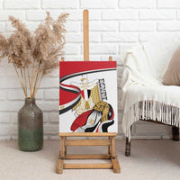 Egypt Revolution Day Canvas Wall Art Coat Of Arms With Flag