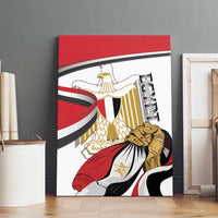Egypt Revolution Day Canvas Wall Art Coat Of Arms With Flag