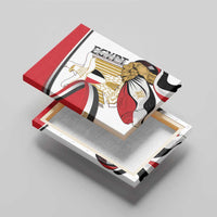 Egypt Revolution Day Canvas Wall Art Coat Of Arms With Flag