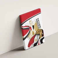 Egypt Revolution Day Canvas Wall Art Coat Of Arms With Flag