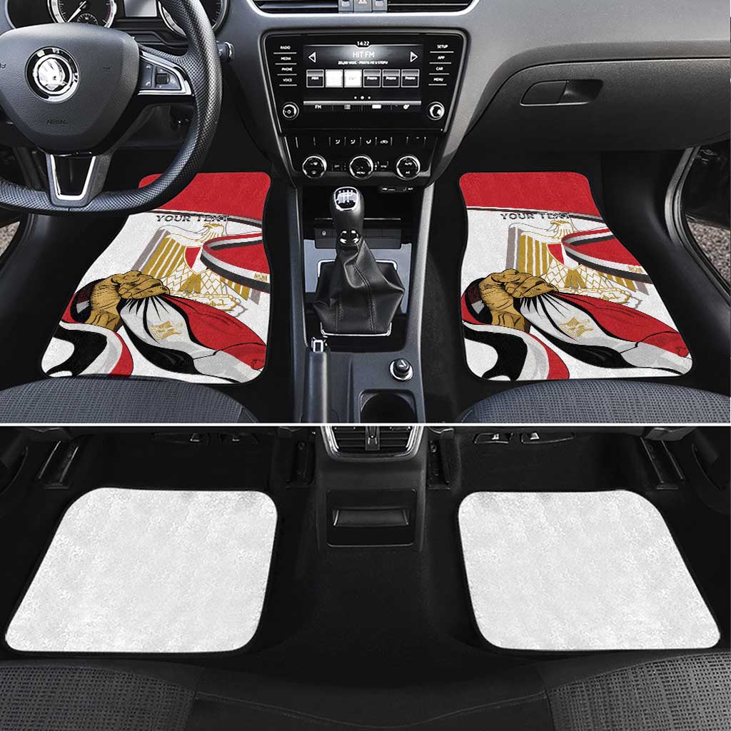 Egypt Revolution Day Car Mats Coat Of Arms With Flag