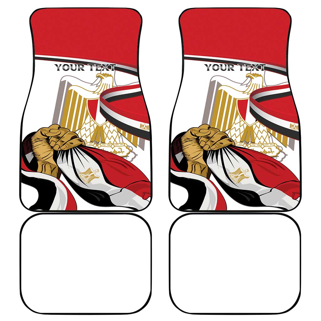 Egypt Revolution Day Car Mats Coat Of Arms With Flag