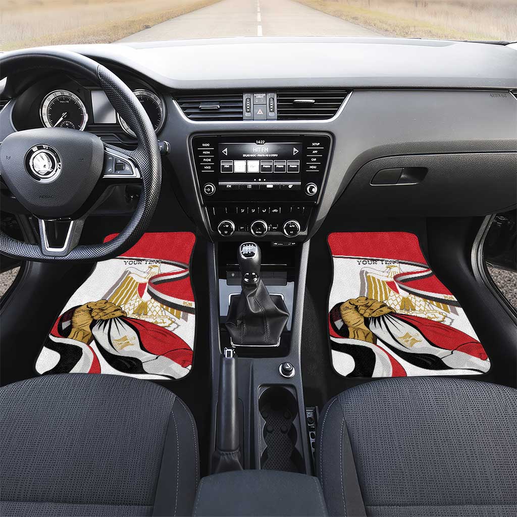 Egypt Revolution Day Car Mats Coat Of Arms With Flag