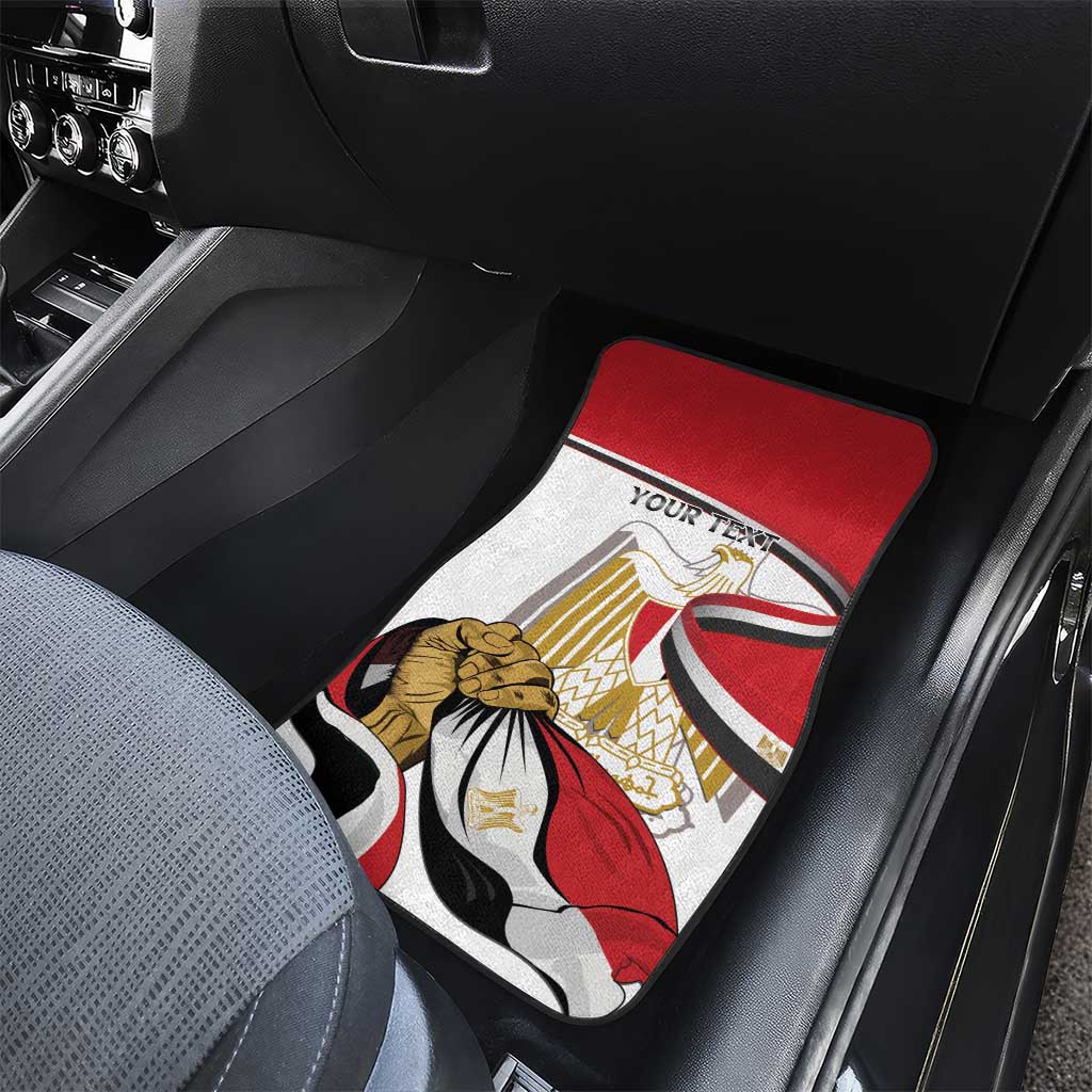 Egypt Revolution Day Car Mats Coat Of Arms With Flag