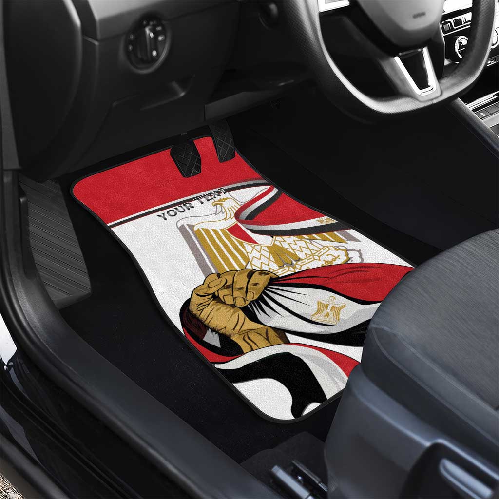 Egypt Revolution Day Car Mats Coat Of Arms With Flag