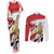 Personalized Egypt Revolution Day Couples Matching Tank Maxi Dress and Long Sleeve Button Shirt Coat Of Arms With Flag