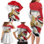 Personalized Egypt Revolution Day Family Matching Long Sleeve Bodycon Dress and Hawaiian Shirt Coat Of Arms With Flag