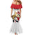 Personalized Egypt Revolution Day Family Matching Mermaid Dress and Hawaiian Shirt Coat Of Arms With Flag
