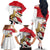 Personalized Egypt Revolution Day Family Matching Off The Shoulder Long Sleeve Dress and Hawaiian Shirt Coat Of Arms With Flag