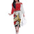 Personalized Egypt Revolution Day Family Matching Off The Shoulder Long Sleeve Dress and Hawaiian Shirt Coat Of Arms With Flag