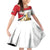 Personalized Egypt Revolution Day Family Matching Off Shoulder Short Dress and Hawaiian Shirt Coat Of Arms With Flag