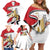 Personalized Egypt Revolution Day Family Matching Off Shoulder Short Dress and Hawaiian Shirt Coat Of Arms With Flag