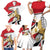 Personalized Egypt Revolution Day Family Matching Short Sleeve Bodycon Dress and Hawaiian Shirt Coat Of Arms With Flag