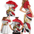Personalized Egypt Revolution Day Family Matching Short Sleeve Bodycon Dress and Hawaiian Shirt Coat Of Arms With Flag