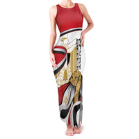Personalized Egypt Revolution Day Family Matching Tank Maxi Dress and Hawaiian Shirt Coat Of Arms With Flag