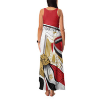 Personalized Egypt Revolution Day Family Matching Tank Maxi Dress and Hawaiian Shirt Coat Of Arms With Flag