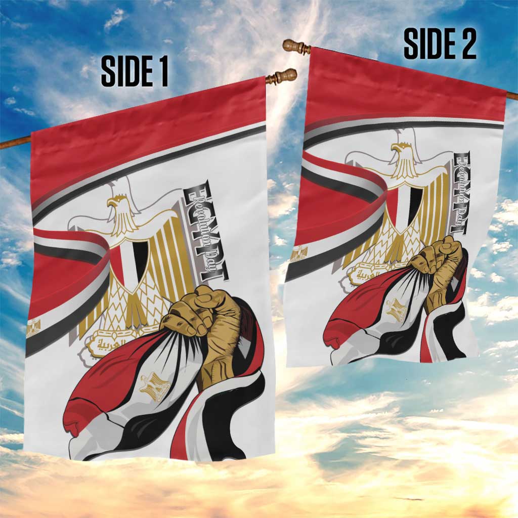 Egypt Revolution Day Garden Flag Coat Of Arms With Flag