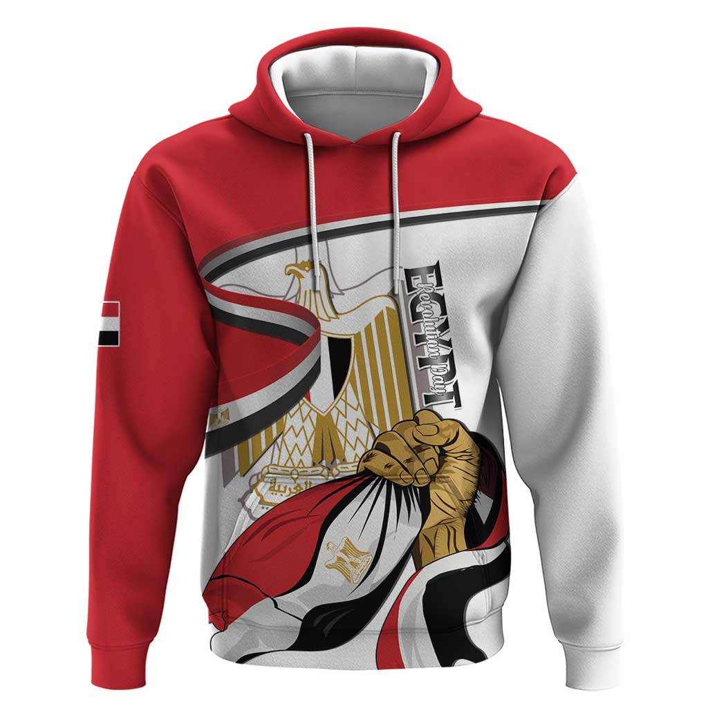 Personalized Egypt Revolution Day Hoodie Coat Of Arms With Flag