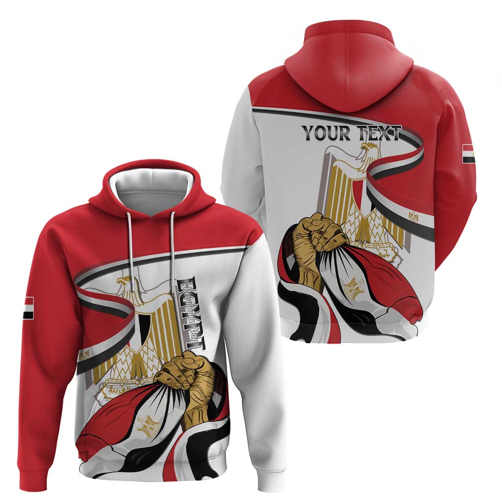 Personalized Egypt Revolution Day Hoodie Coat Of Arms With Flag