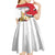 Personalized Egypt Revolution Day Kid Short Sleeve Dress Coat Of Arms With Flag