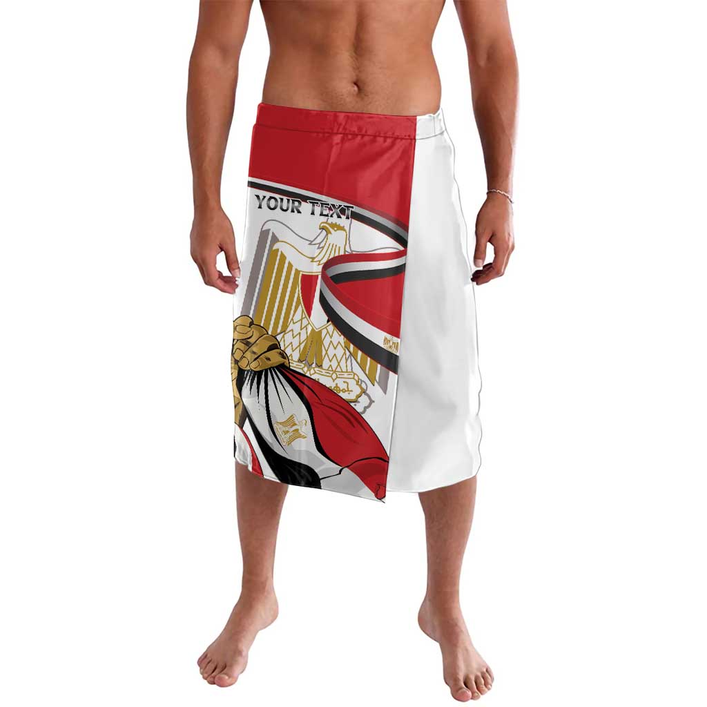 Personalized Egypt Revolution Day Lavalava Coat Of Arms With Flag