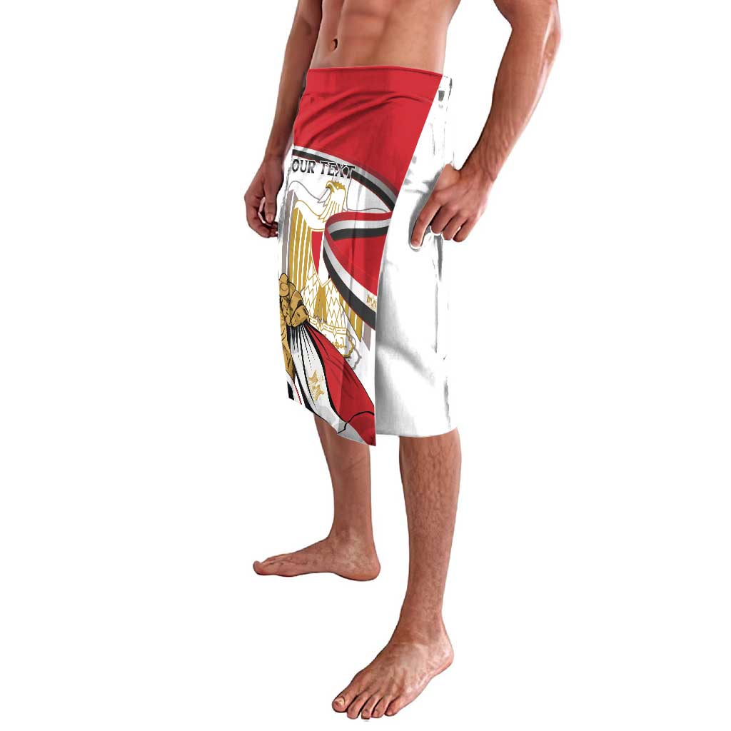 Personalized Egypt Revolution Day Lavalava Coat Of Arms With Flag