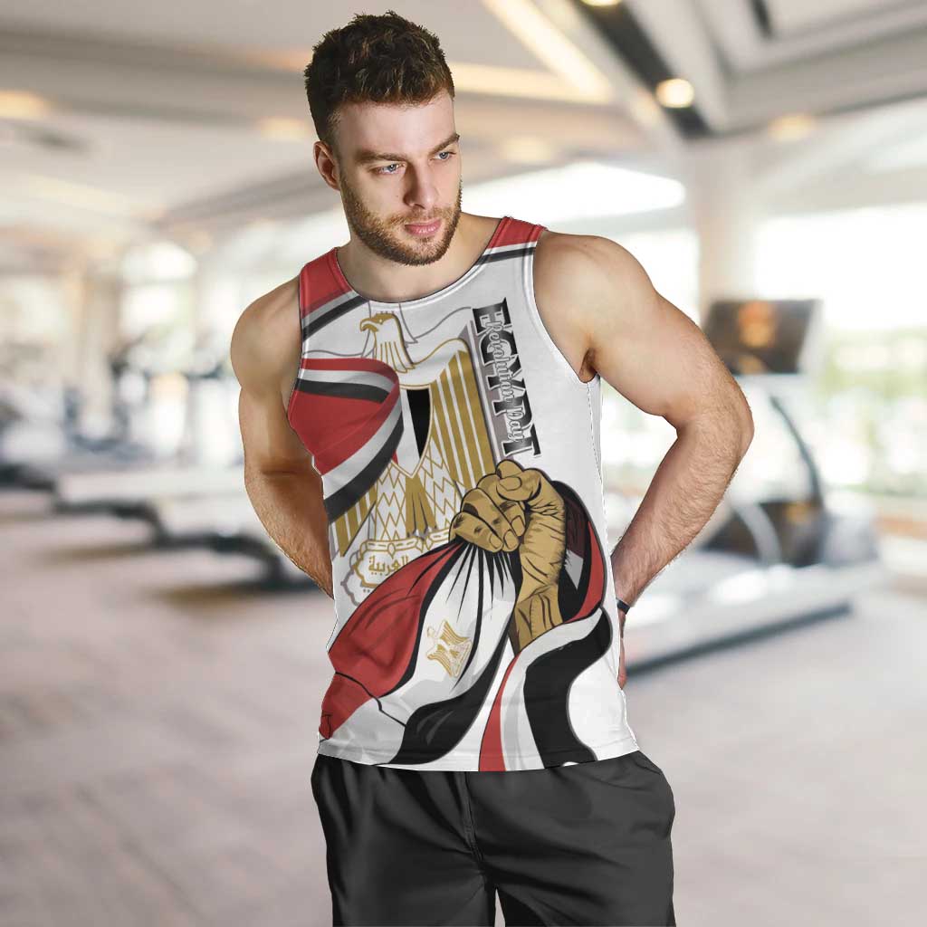 Personalized Egypt Revolution Day Men Tank Top Coat Of Arms With Flag