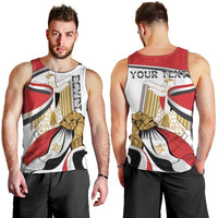 Personalized Egypt Revolution Day Men Tank Top Coat Of Arms With Flag