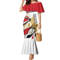 Personalized Egypt Revolution Day Mermaid Dress Coat Of Arms With Flag