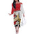 Personalized Egypt Revolution Day Off The Shoulder Long Sleeve Dress Coat Of Arms With Flag