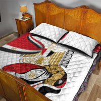 Egypt Revolution Day Quilt Bed Set Coat Of Arms With Flag