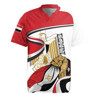Personalized Egypt Revolution Day Rugby Jersey Coat Of Arms With Flag
